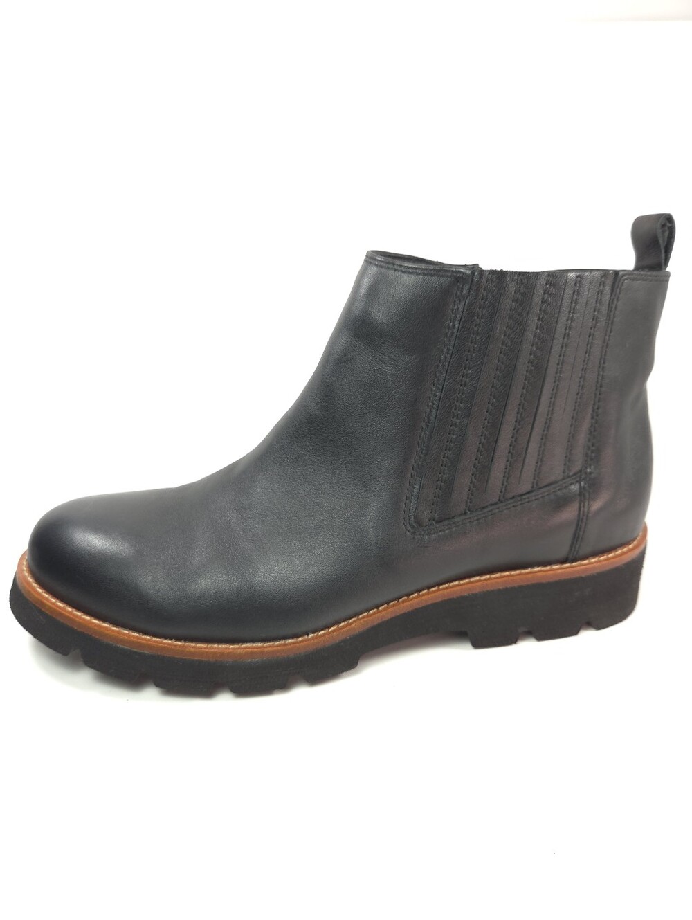 Söfft Paige Black Waterproof Leather Chelsea Boot w/ Lug Sole Sz 8.5 - Picture 3 of 16